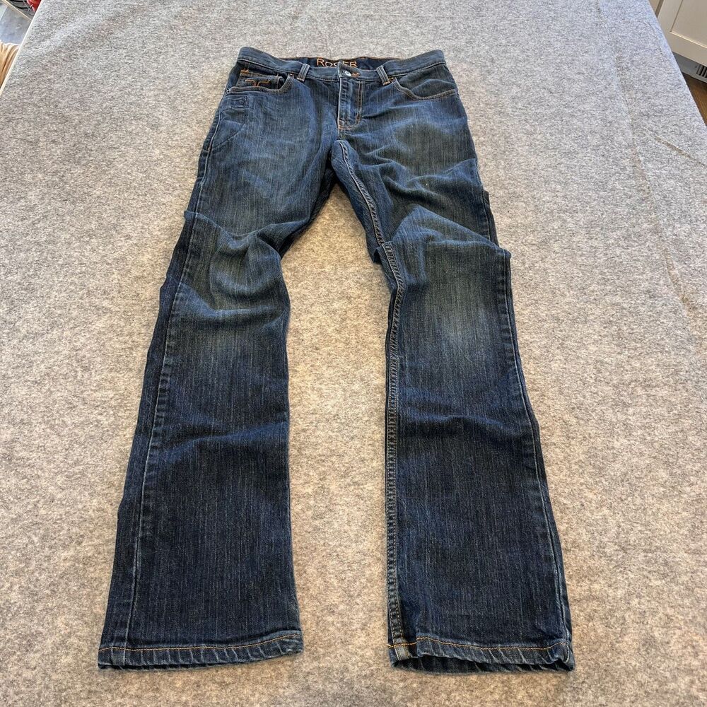 Kimes Ranch Roger Jeans Mens Size 38x30 Dark Blue Denim Western Outdoor